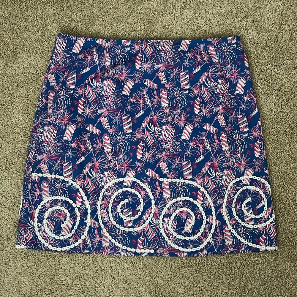 Lilly Pulitzer fireworks skirt